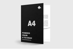 Carpetas con doble solapa