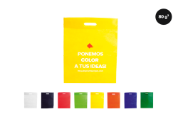 Bolsas troqueladas de tela