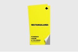 Adhesivos fluorescentes rectangulares