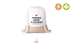 Mochilas de yute y algodón