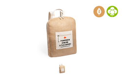 Mochila multiusos bicolor de yute