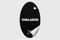 Adhesivos invertidos ovalados