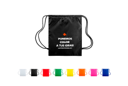 Mochilas de cuerdas poliéster serigrafiadas