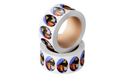 Etiquetas en bobina ovaladas