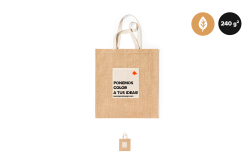 Bolsas de yute bolsillo de algodón