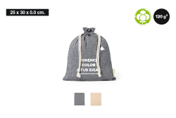 Bolsitas de algodón reciclado 25 x 30 cm