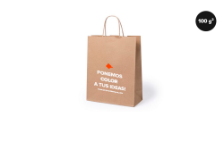 Bolsas de papel anónima mediana