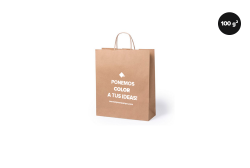 Bolsas de papel anónima grandes