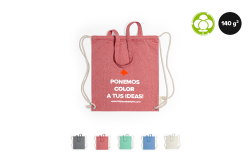 Bolsas mochila de algodón reciclado