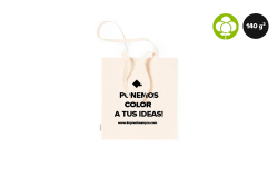 Bolsas de algodón orgánico marcadas