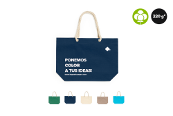 Bolsa de algodón asas de cordón