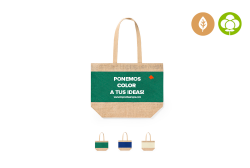 Bolsas de yute y algodón laminado