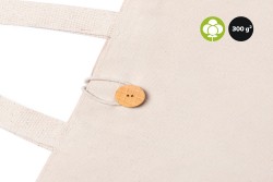 Bolsas de algodón de 300 g/m² con cierre de botón