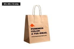 Bolsas de papel kraft medianas