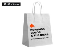 Bolsas de papel grandes personalizadas