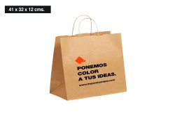 Bolsas de papel kraft apaisadas