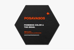 Posavasos con logo