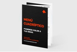 Cartas de menú promocionales