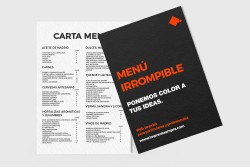 Cartas de menú irrompibles