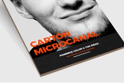 Cartón microcanal impreso