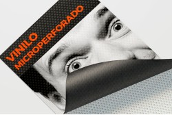 Vinilo microperforado impreso