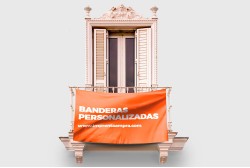 Banderas para balcones personalizadas