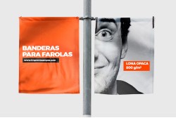 Banderolas para farolas personalizadas
