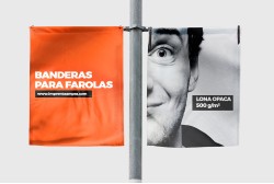 Banderolas para farolas baratas