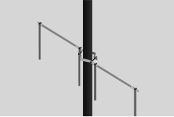 Soporte farola brazo doble