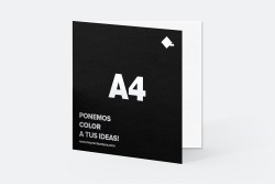 Dípticos Cuadrados A4