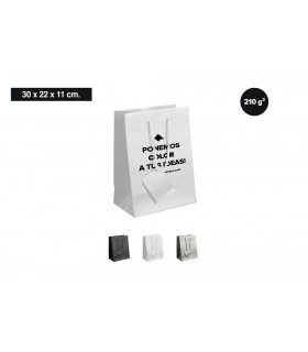 Bolsas de papel plastificadas impresas