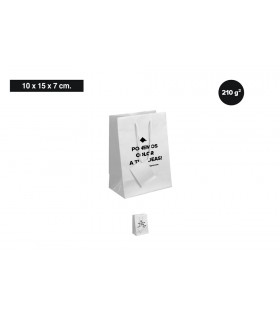 Bolsas de papel plastificadas pequeñas