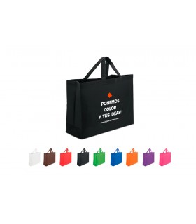 Bolsas de tela con fuelle ancho