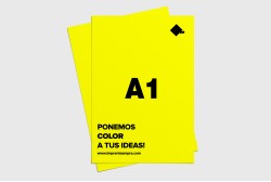 Carteles fluorescentes promocionales