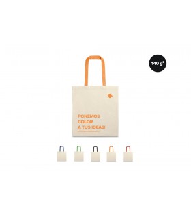 Bolsas de algodón con asas de colores