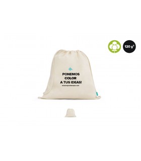 Mochilas de algodón orgánico 120 g/m²