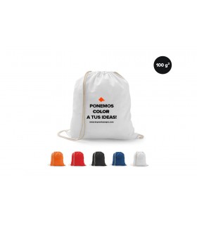Mochilas de algodón de colores 100 g/m²